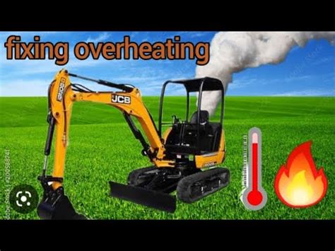 mini excavator coolant|mini excavator overheating treatment.